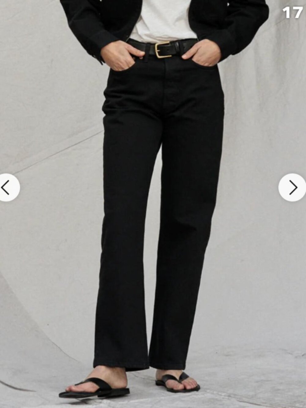 Buck Mason Black Boot-Cut Jeans